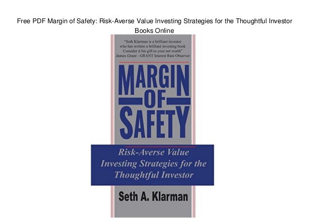 Margin of safety risk averse pdf